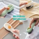 1Pc Shoe Brush With Liquid Holder, Multifunctional Shoe Brush, Press Type Shoe Washing Brush - Image 10