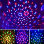 1Pc Voice-Controlled Rgb Disco Ball Light With Remote - 7 Modes, Usb Powered, Color-Changing Led For Home, Parties, Karaoke, Weddings Sleek Black Design With Adjustable Stand - Image 6