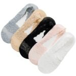 5 Pairs Women'S Lace Trim No-Show Ankle Socks - Floral & Solid Color Options, Breathable Fabric, Low-Cut Invisible Socks For Casual & Formal Wear, Cute Socks, Formal Footwear, Elegant Footwear, Durable Socks - Image 9