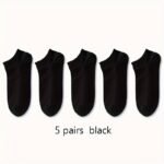 5/10/20 Pairs Of Unisex Simple Solid Color Breathable And Comfortable Short Socks, Suitable For All Seasons. - Image 3