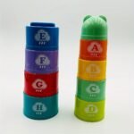 Random Colors Children'S Educational Stacking Cups, Rainbow Tower Children'S Toys, Children'S Ring Stacking Cups, Beach Toys, Festival Gifts, Birthday Gifts - Image 8