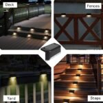 4/12Pcs Solar Powered Outdoor Step Light, Solar Fence Lights, Outdoor Patio Lights, Solar Deck Lights, Solar In-Ground Lights, Solar Powered Fence Stairs Lighting For Fence, Step, Patio, Deck, Backyard, Path - Image 11