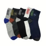 5 Pairs Men'S Sports Socks - Breathable Moisture-Wicking, Reinforced Toe & Heel, All-Season Thin Comfort For Basketball Gym Casual Wear (Eu 38-43), Basketball Socks | Flexible Socks | Durable Comfort Socks - Image 5