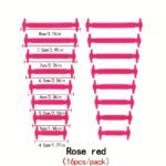 16Pcs Per Pack Of Elastic Silicone Shoelaces With No-Tie Clips, Versatile And Creative Design. - Image 4