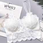 Contrast Lace Wireless Bra, Comfy & Breathable Scallop Trim Everyday Bra, Women'S Lingerie & Underwear