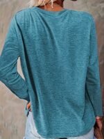 Halloween Pumpkin Print Tee, Casual Long Sleeve Crew Neck T-Shirt, Women'S Clothing - Image 10