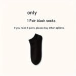 Breathable And Comfortable Ankle Socks For Men And Women, Suitable For Spring And Summer. These Solid Color Short Socks And Boat Socks Are Unisex And Can Be Worn In All Seasons. The Thin Design Is Perfect For Outdoor Leisure And Pairs Well With Dress Shoes. - Image 14