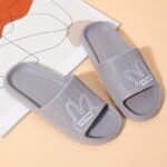 Women'S Flat Cartoon House Slippers, Solid Color Quick Drying Non-Slip Slides, Open Toe Bathroom Shoes - Image 15