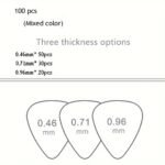 Mixed Pack Of Guitar Picks In Three Sizes, Available In Sets Of 20, 50, Or 100. - Image 7
