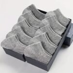 5/10/12 Pairs Unisex Comfort Ankle Socks - Soft Black Polyester Blend, Solid Color Low-Cut Design For Men & Women, Machine Washable, Cute Socks - Image 6