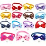 Polka Dot Bow Tie Pet Dog Collars Adjustable Necklace Collar Safety Bow Tie Collars Dog Pet Supplies - Image 4