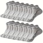 12 Pairs Of Men'S Mid Crew Sport Socks, Sweat-Absorbing Comfy Breathable Socks For Men'S Basketball Training, Running Outdoor Activities - Image 2