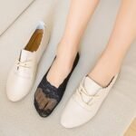 5 Pairs Women'S Lace Trim No-Show Ankle Socks - Floral & Solid Color Options, Breathable Fabric, Low-Cut Invisible Socks For Casual & Formal Wear, Cute Socks, Formal Footwear, Elegant Footwear, Durable Socks - Image 4