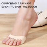 2Pcs High-Heeled Shoes Forefoot Cushion Anti- Foot Cushion Foot Cushion Women'S Half-Size Cushion Anti-Wear Feet Forefoot Shoe Cushion - Image 2