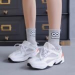 5 Pairs Funny Face Print Socks, Comfy & Casual Mid Tube Socks, Women'S Stockings & Hosiery - Image 10