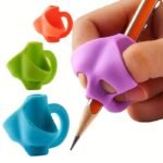 5Pcs Student Pencil Holder Corrector Set For Kindergarten Primary School Students Writing Corrector Soft Rubber Writing Posture Pencil Holder, Handwriting Correction, Comfortable Grip, Childfriendly Design, Smooth Texture, Nonslip Holder - Image 11