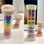 Wooden Rainstick Musical Instrument - Colorful Rain Sound Tube With Mallets For Hearing Enlightenment, Durable Plastic Rainstick For Outdoor Play, Festive Rainfall Sound Maker|Playful Rainstick Design|Multicolored Rainstick - Image 7