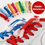 1 Pair Of Durable Polyester Elastic No-Tie Shoelaces With Secure Spring Buckles - Vibrant Colors, Stretchy & Non-Deformable For Sneakers And Casual Shoes, Casual Shoe Laces|Vibrant Shoelaces|Polyester Laces