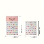 1Sheet, Creative Funny Cute Expressions Nail Stickers, Women Girls Homemade Diy Manicure Cartoon Supplies - Image 2