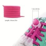 1 Pair Of Durable Polyester Elastic No-Tie Shoelaces With Secure Spring Buckles - Vibrant Colors, Stretchy & Non-Deformable For Sneakers And Casual Shoes, Casual Shoe Laces|Vibrant Shoelaces|Polyester Laces - Image 12