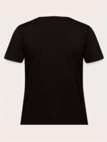 Rose Print Crew Neck T-Shirt, Casual Short Sleeve Tee For Spring & Summer, Women'S Clothing - Image 7