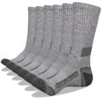 Acefine 6 Pairs Of Men'S Mid-Calf Socks For Autumn And Winter, Long Tube Socks, Winter Terry Towel Socks. - Image 6