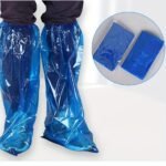 5/10/20 Pairs Disposable Shoe Covers Disposable Non Slip Plastic Boot Covers Long Waterproof Shoes Covers Safety Boot Shoe Covers 54.86 Cm Tall Shoe Coverings For Men Women Rainy Day Use - Image 4