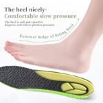 1Pair Sports Shock Absorption Insoles, Breathable Green Memory Foam Shoes Pads - Image 8