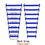 16Pcs Per Pack Of Elastic Silicone Shoelaces With No-Tie Clips, Versatile And Creative Design. - Image 16