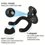 Guitar Hangers, Metal Wall Mounted Guitar Hook Are Suitable For Folk Music, Bass, Electric Guitar, Classical Guitar And Other Musical Instruments, 2Packs, 3Packs, 4Packs To Choose - Image 8