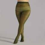 Plus Size Casual Stockings, Women'S Plus Solid Semi Sheer High Rise Thin Pantyhose - Image 16