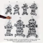 1Pc Pet Christmas Reindeer Graphic Pajamas Hooded Jumpsuit For Puppy, Toy And Small Dog For Stocking Stuffers - Image 6