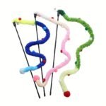 Interactive Cat Teaser Toy - Soft Plush Strip With Teasing Stick For Kitten Play - Pet Supplies For Fun And Exercise - Image 13