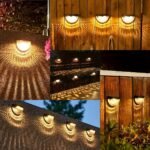 Staaricc 2/4/6Pcs Solar Fence Lights, Deck Lights, Solar Wall Lights, Solar Wall Mount Outdoor Fence Lamp, Ipx4, White Led Lamp, Lighting For Garden, Home, Patio, Yardgarage, Camping, Halloween, Christmas Party Decoration - Image 15