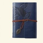 Retro Leaf Leather Loose-Leaf Notebook Strap Portable Travel Record Hand Ledger Learning Stationery - Image 43