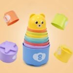 Random Colors Children'S Educational Stacking Cups, Rainbow Tower Children'S Toys, Children'S Ring Stacking Cups, Beach Toys, Festival Gifts, Birthday Gifts - Image 5