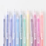 12Colors Notepad Color Gel Pens, Ball Point Pens Fine Point 0.5Mm For Office School - Image 4