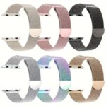 Compatible With Apple Watch & Iwatch Unisex Strap, Magnetic Loop Milanese Band For Series 11/10/9/8/7/6/5/4/3/2/1/Se/Ultra 3, 2, 1
