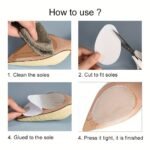 4Pcs Rubber Wear-Resistant Non-Slip Self-Adhesive Stickers For High Heel Outsoles - Image 4
