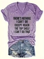 Letter Print V-Neck T-Shirts, Short Sleeve Summer Pullover Sports Top, Women'S Clothing