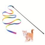 1Pc Interactive Cat Toy With Cute Ribbon Teaser Stick For Endless Fun And Playtime - Image 8