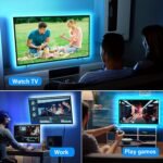 1 Set 4.98Meter For Tv Led Backlight 55.88-165.1 Cm, Smart Tv Led Lights Are Dimmable In 8 Colors, Dynamic Mode, Sensitive And Adjustable Tv Light Strip Is Suitable For Game Room, Tv Background Decoration Eid Al-Adha Mubarak - Image 8