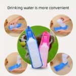 250Ml/500Ml Foldable Water Bottle For Dogs, Portable Plastic Water Dispenser Outdoor Dog Water Feeder - Image 8