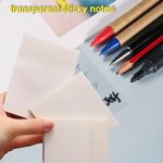 50/150 Sheets Sticky Note, Transparent Sticky Note Pads For Notepads Journal, School Stationery Supplies, Office Supplies, 1Pack/3Pack - Image 2