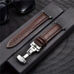 Casual Pu Leather Watch Strap Butterfly Buckle For Apple Watch Ultra 10 9 8 7 6 Se 5 4 3 2 1 For Iwatch Watch Strap 38/40/41/42/44/45/46/49Mm - Image 19
