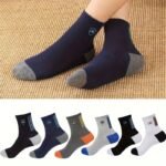 5 Pairs Apring And Fall Mens Sports Socks Summer Leisure Sweat Absorbent Comfortable Thin Breathable Basketball Meias Eu 38-43 - Image 2
