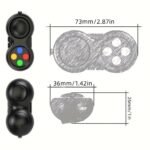 8-Function Fidget Game Controller, Rubberized Stress Relief Handheld Gadget With Lanyard, Multi-Color Plastic, Focus Toy For Anxiety Reduction - Image 2