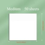 50Sheets Transparent Sticky Note Pads Notepads Journal School Stationery Office Supplies - Image 4