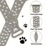 Silicone Animal Paw Print Watch Band, Water-Resistant, Soft & Breathable, Casual Style, Compatible With Apple Watch Series 1-9, Se, Ultra, Ultra 2, S10, Buckle Included - Image 12