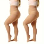 Two Packs Of Women'S Large Size Super Elastic Skin-Tight Tights
